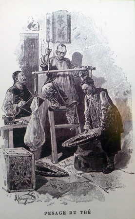 Hankou tea trade in the late 19th century sceneのeditorial素材