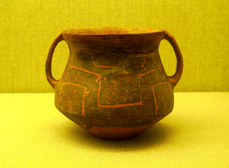 Wuhan Museum netted binaural pinata majiayao culture of the Neolithic ageのeditorial素材