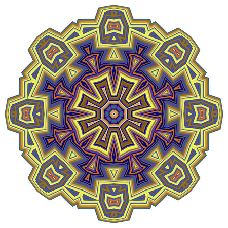 Mandala, round vector decorative ornament elements. Islam Arabic Indian backgrounds.のイラスト素材