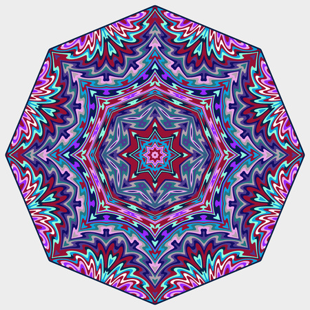 Mandala, round vector decorative ornament elements. Islam Arabic Indian backgrounds.のイラスト素材