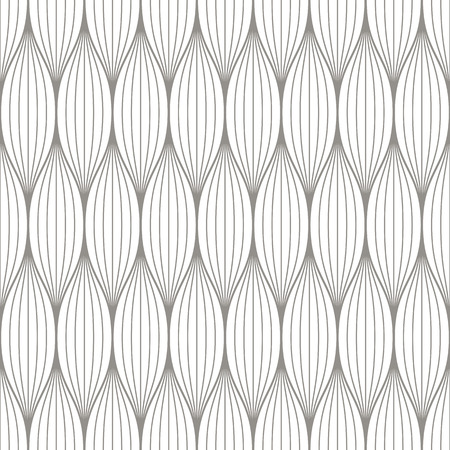 Black and white seamless pattern with geometric waves Abstract backgroundのイラスト素材
