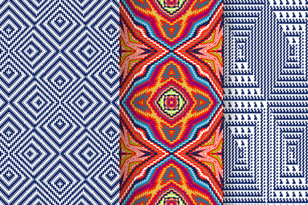 Set of 3 Abstract patterns