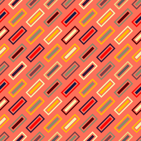 Vector seamless pattern. Geometric rainbow seamless illustrationのイラスト素材