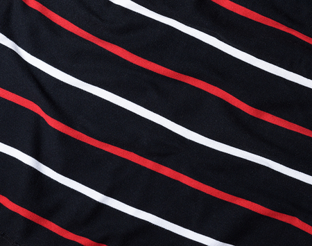 fragment of black cotton striped fabric, full frameの写真素材