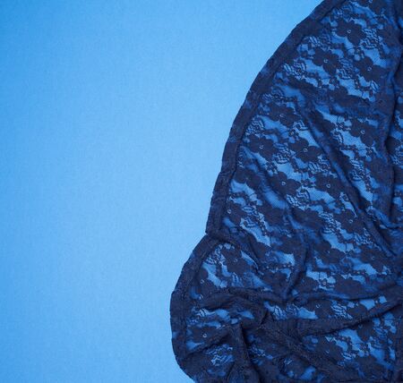 fragment of blue guipure, full frame, copy spaceの写真素材