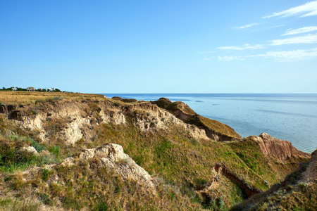 view of the estuary in the Stanislavsky Landscape Reserve, outskirts of the village of Stanislav...