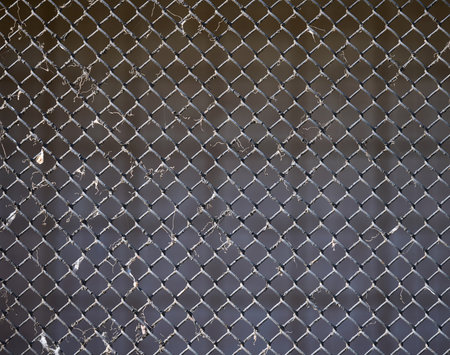 Metal mesh netting, fence. full frameの写真素材