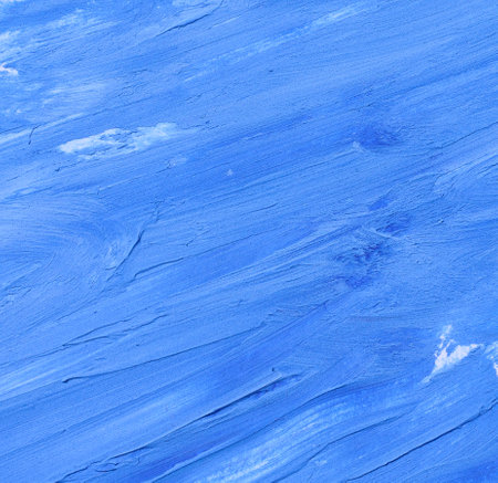 Texture of blue dried acrylic paint, close upの写真素材