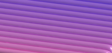 Multicolored inflated lines with a shiny surface, 3D rendering illustration