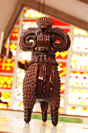 Handmade ceramic souvenir. Ukrainian culture.の写真素材