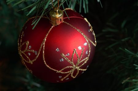 Christmas tree decorationの写真素材