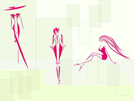 City woman sketchのイラスト素材