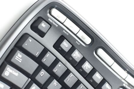 Ergonomic keyboard  on white