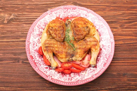 Grilled chicken Tabakaの写真素材