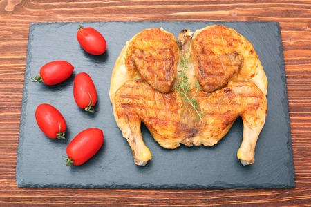 Grilled chicken Tabakaの写真素材