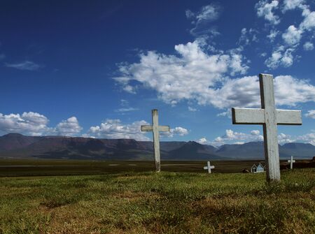 Peaceful cemeteryの写真素材