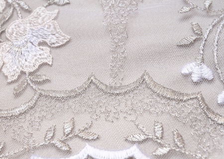 White textile wedding backgroundの写真素材