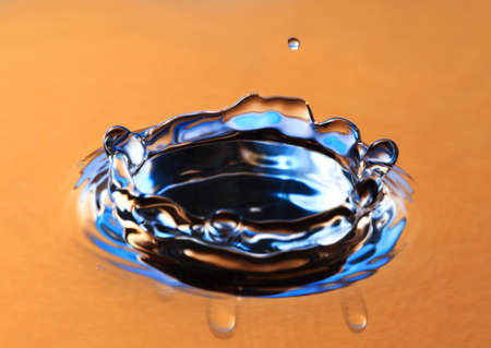 Water drop close upの写真素材