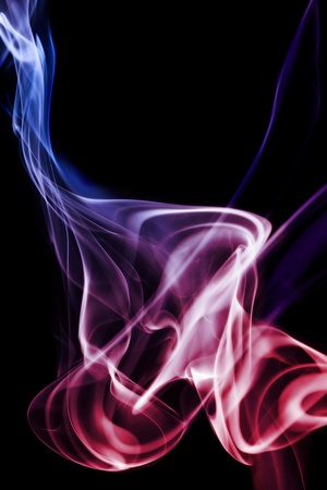 Abstract smoke on black backgroundの写真素材