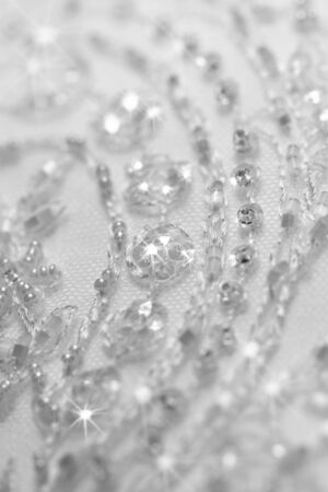 Detail of wedding dressの写真素材
