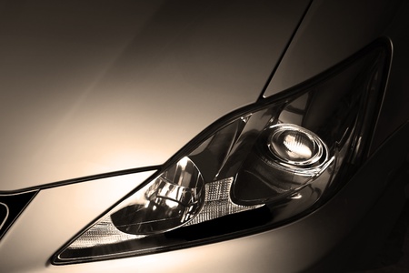 Detail of a beauty and fast sportcar
