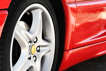 Detail of a beauty and fast sportcar