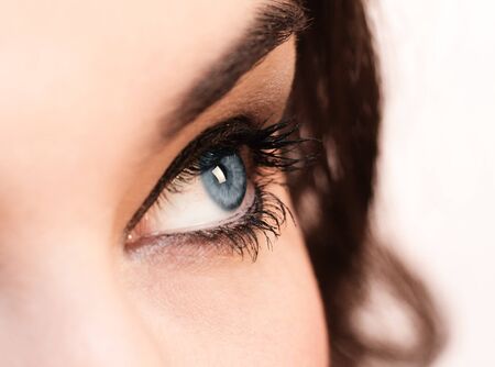close-up portrait of beautiful caucasian young woman