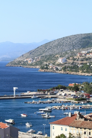 Mediterranean city by the sea  Croatia-Senj の写真素材