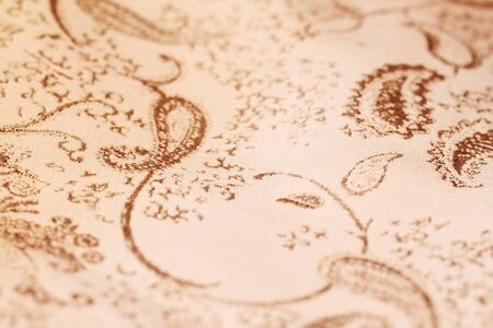 golden floral ornament brocade textile patternの写真素材