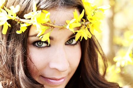 Beautiful woman portrait - outdoors