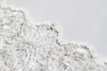 Detail of wedding dress  macro の写真素材
