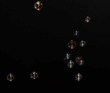 Magic colors of the soap bubbles