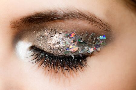 close-up portrait of beautiful caucasian young womanの写真素材