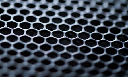 Halftone dot pattern background with blueの写真素材