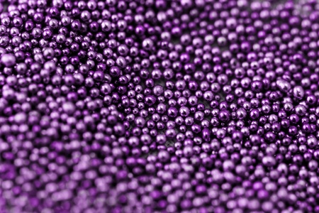 Pile purple balls of bead suitable for Background and textureの写真素材