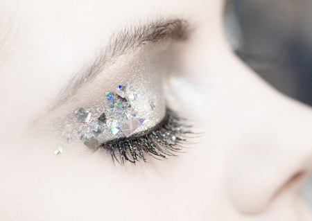 Close-up portrait of beautiful caucasian young womanの写真素材