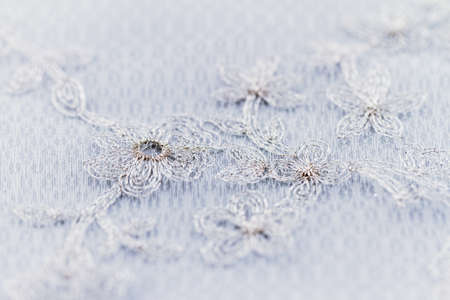 Beautiful lace with flower pattern - macro photo