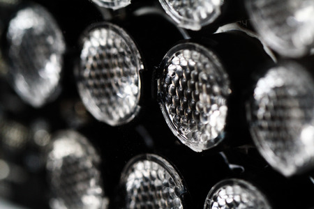 Close up photo a black light reflector