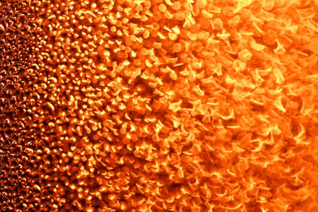 Macro of colorful water vapor in the windowの写真素材