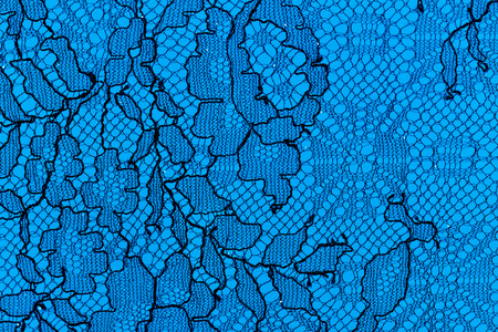 Close up photo of a lacy tableclothの写真素材