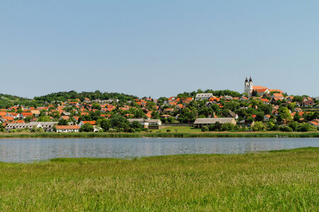 Beautiful landscape in te beautiful city Tihany - Hungaryの写真素材