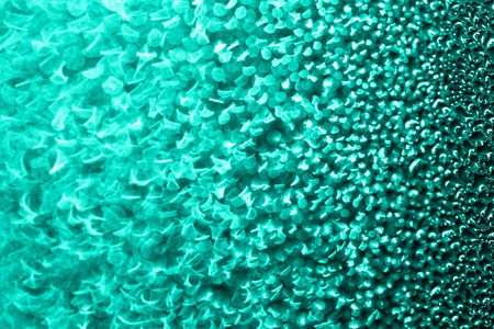 Macro of colorful water vapor in the window