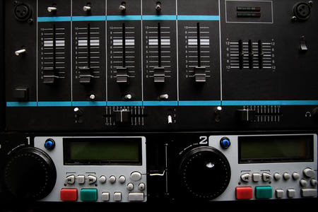 Close up photo of various technical equipment