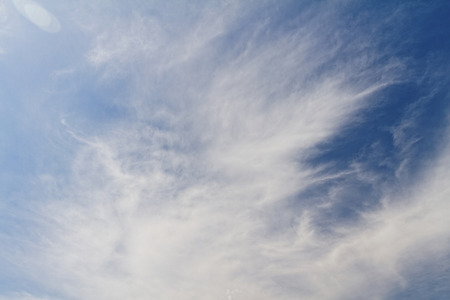 Photo of the blue sky with some cloud