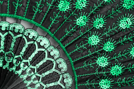 Photo of a beautiful and colorful fanの写真素材