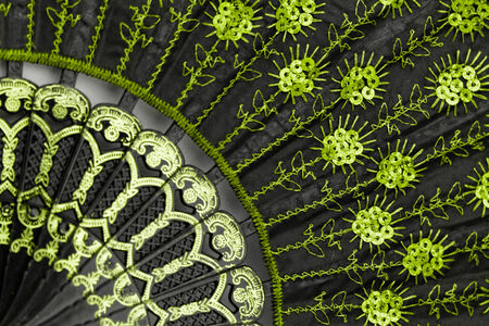 Photo of a beautiful and colorful fanの写真素材