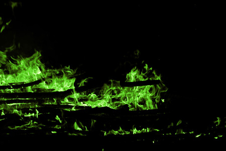 Beautiful camp fire at the dark nightの写真素材