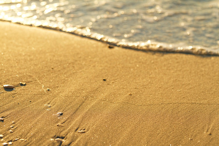 Photo of the beautiful sandy beach in Greek の写真素材