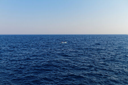Photo of the beautiful fluctuating sea in Greece
