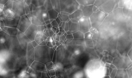 The surface of the bubble - macro photo